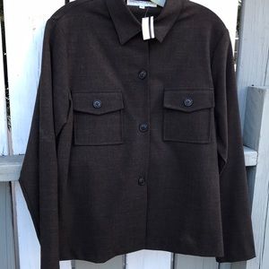 Chaiken and Capone Size 12 Wool Shirt Jacket NWT